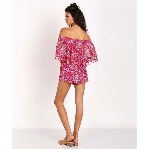 Show‎ Me Your Mumu Rosarita Romper Pomegranate Punch Size Medium - Picture 2 of 7